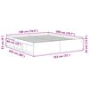 vidaXL Bettgestell Grau Sonoma 180x200 cm