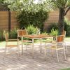 vidaXL Outdoortisch-Set 5 pcs Braun Massivholz Akazie