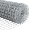 vidaXL Zaun mit Pfosten Silber 0,6 x 25 m Stahl