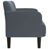 vidaXL Zweisitzer-Sofa Dunkelgrau 109 cm Samt