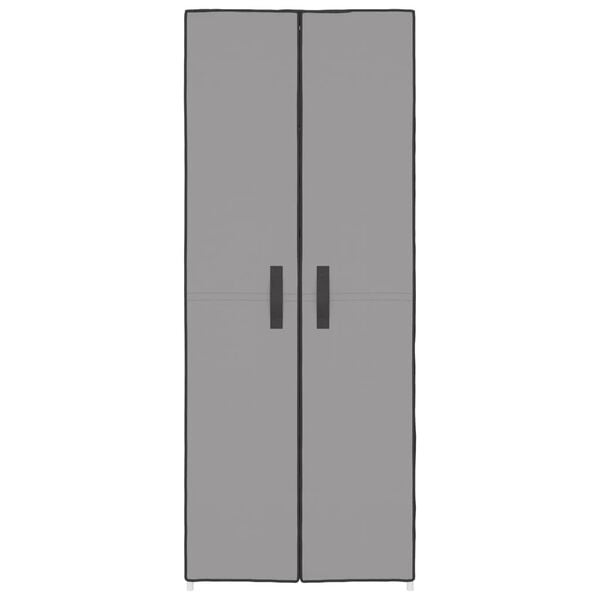 vidaXL Schuhschrank Grau 60x30x166 cm Stoff