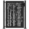 vidaXL Gartentor Schwarz 110 x 130 cm Pulverbeschichteter Stahl