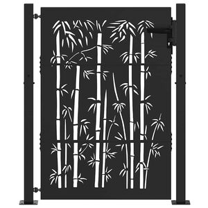 vidaXL Gartentor 110 x 130 cm Pulverbeschichteter Stahl Abschlie&szlig;bar