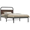 vidaXL Bettgestell ohne Matratze 100x190 cm Braun Eichen-Optik