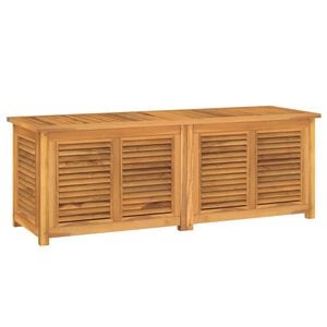 vidaXL Gartenbox mit Beutel 150x50x55 cm Massivholz Teak