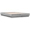 vidaXL Bettgestell Grau Sonoma 140x190 cm Holzwerkstoff