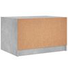 vidaXL Couchtisch mit Glast&uuml;ren Betongrau 68x50x42 cm