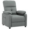vidaXL Massagesessel Dunkelgrau Stoff