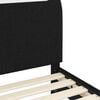 vidaXL Kinderbettgestell mit Kopfteil Schwarz 70 x 140 cm Stoff
