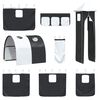 vidaXL Kinderloftbett Schwarz 99,5 x 200 cm Metall