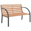vidaXL Gartenbank 120 cm Holz und Eisen