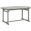 vidaXL Garten-Esstisch (160-240)x100x75 cm Massivholz Akazie