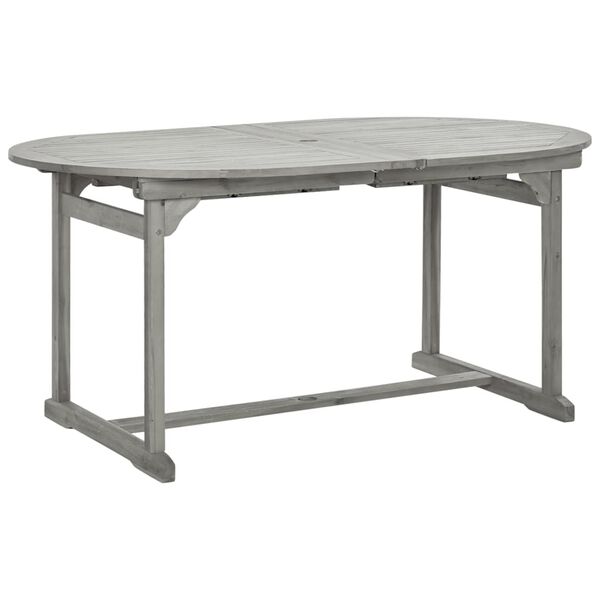 vidaXL Garten-Esstisch (160-240)x100x75 cm Massivholz Akazie