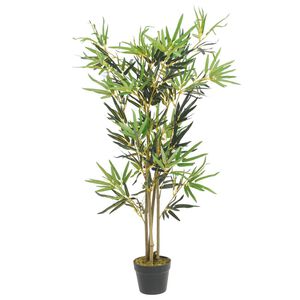 vidaXL Bambusbaum K&uuml;nstlich 552 Bl&auml;tter 120 cm Gr&uuml;n