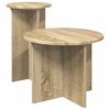 vidaXL Beistelltisch-Set 2 stk. Sonoma-Eiche &Oslash; 45 x 35 cm