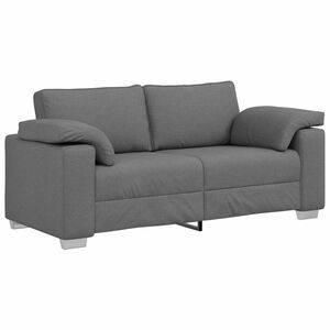 vidaXL Zweisitzer-Sofa Dunkelgrau 180 cm Stoff