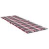 vidaXL Sonnenliegen-Auflage Rot Karomuster 186x58x4 cm Oxford-Gewebe
