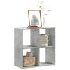 vidaXL B&uuml;cherregal Betongrau 68,5x32x68,5 cm Holzwerkstoff