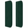 vidaXL Kopfteil mit Ohren Dunkelgr&uuml;n 93x16x78/88 cm Samt