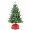 vidaXL Weihnachtsbaumrock Rot &Oslash; 65 x 24 cm Kunststoff