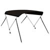 vidaXL 2-Bow Bimini Top Schwarz 150x120x110 cm