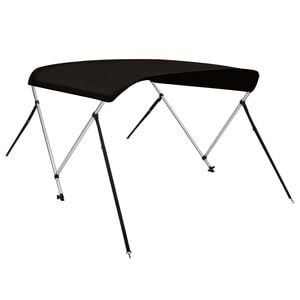 vidaXL 2-Bow Bimini Top Schwarz 150x120x110 cm