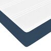 vidaXL Ottoman-Bett mit Matratzen Blau 180x200 cm Stoff