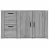 vidaXL Sideboard Grau Sonoma 100x33x59,5 cm Holzwerkstoff