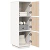 vidaXL Highboard Weiß 34x40x108,5 cm Massivholz Kiefer