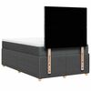 vidaXL Boxspringbett mit Matratze Dunkelgrau 120x200 cm Stoff