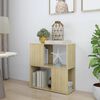 vidaXL B&uuml;cherregal Sonoma-Eiche 60x24x63 cm Holzwerkstoff