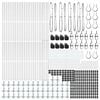 vidaXL Zaunpfosten Sonstiges 52 pcs Silber 3.2 x 3.2 x 88.5 cm Stahl