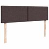 vidaXL Ottoman-Bett mit Matratzen & LEDs Dunkelbraun 180x200 cm Stoff