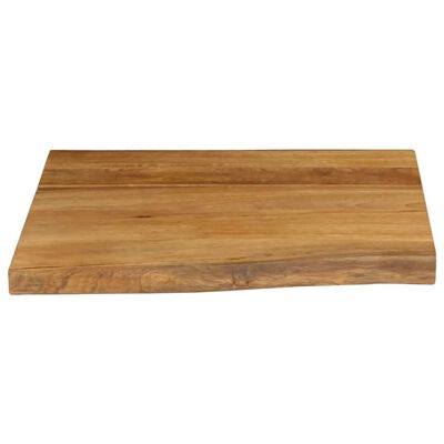 vidaXL Tischplatte mit Baumkante 80x80x2,5 cm Massivholz Mango