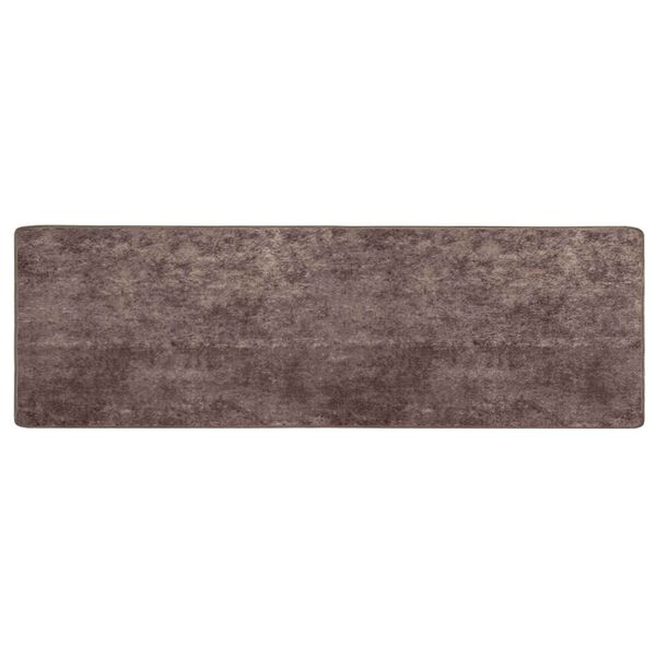 vidaXL Teppichl&auml;ufer MARSA Grau 350 x 100 cm Polyester und PVC