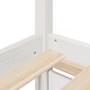 vidaXL Bett mit Schubladen und Matratze Wei&szlig; 90x200 cm Massivholz