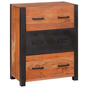 vidaXL Sideboard Braun 55 x 30 x 75 cm Massivholz Akazie