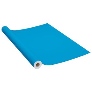 vidaXL Selbstklebende M&ouml;belfolie Azurblau 500 x 90 cm PVC