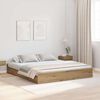 vidaXL Aufbewahrungsbettgestell Artisan-Eiche 200 x 200 cm
