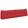vidaXL R&uuml;cken Kissen Rot 180 x 24 x 50 cm Stoff