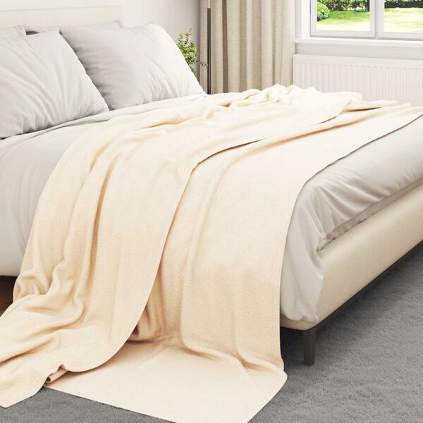 vidaXL Wohndecken 24 pcs Creme 270 x 240 cm Fleece