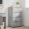 vidaXL Stauraumschr&auml;nke 2 pcs Beton Grau 60 x 48 x 105 cm