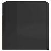 vidaXL TV-Wandschr&auml;nke 4 Stk. Hochglanz-Schwarz 30,5x30x30 cm