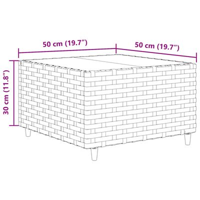 vidaXL 6-tlg. Garten-Lounge-Set mit Kissen Braun Poly Rattan