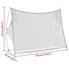 vidaXL Golf Trainingshilfen Schwarz 309 x 93 x 216 cm Polyester