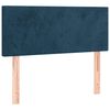 vidaXL Boxspringbett mit Matratze Dunkelblau 80x200 cm Samt