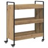vidaXL K&uuml;chentrolley Artisan-Eiche 70 x 30 x 82 cm Holzwerkstoff