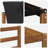 vidaXL Outdoor-Sofagarnitur mit Kissen 9 pcs Nat&uuml;rlich und Schwarz
