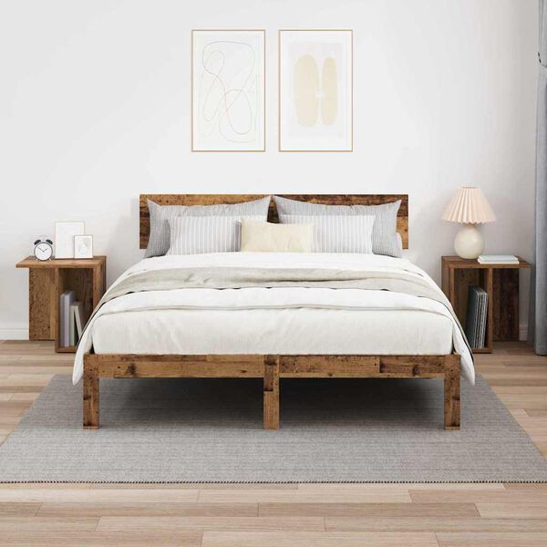 vidaXL Beistelltisch 2 pcs Altholz 37 x 32 x 40 cm Holzwerkstoff