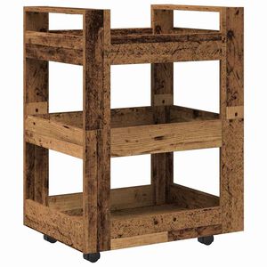 vidaXL K&uuml;chentrolley Altholz 60 x 45 x 80 cm Holzwerkstoff